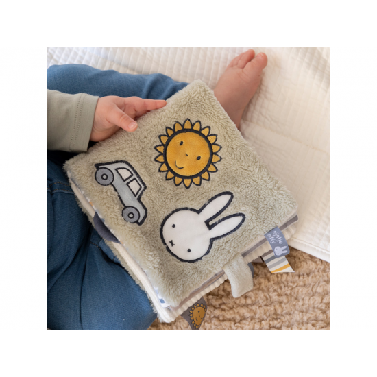 Textilní knížka s aktivitami králíček Miffy Fluffy Green