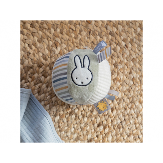 Míček textilní králíček Miffy Fluffy Blue