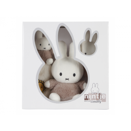 Darčekový set králiček Miffy Fluffy Taupe